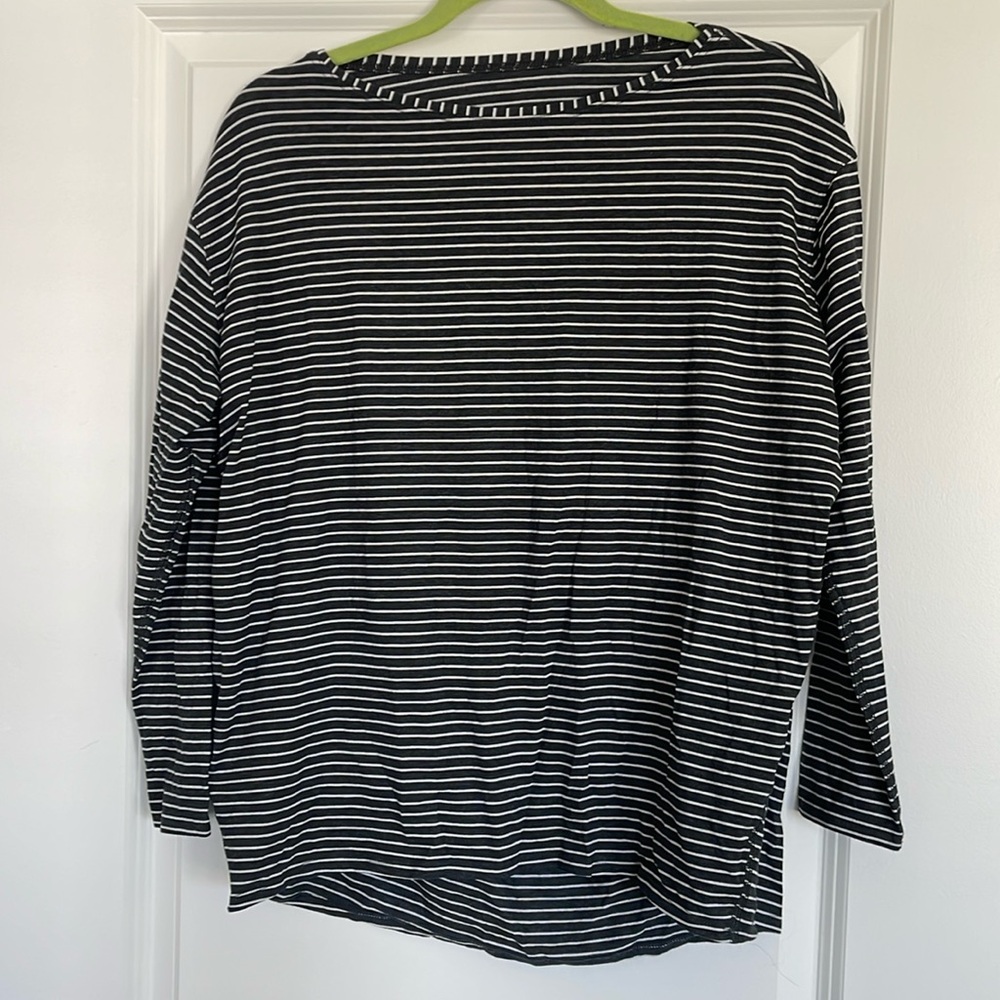 Lululemon striped long sleeve oversized . Like new